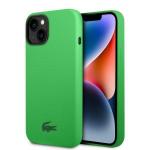 Carcasa Lacoste Silicone Plain compatibila cu iPhone 15 Plus / 14 Plus, Verde 4 - lerato.ro