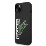 Carcasa Lacoste Silicone and Head Crocodile compatibila cu iPhone 15 / 14 / 13, Negru 3 - lerato.ro