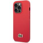 Carcasa Lacoste Iconic Petit Pique cu MagSafe compatibila cu iPhone 14 Pro Max, Rosu 3 - lerato.ro