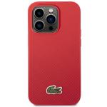 Carcasa Lacoste Iconic Petit Pique cu MagSafe compatibila cu iPhone 14 Pro Max, Rosu 2 - lerato.ro