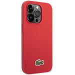 Carcasa Lacoste Iconic Petit Pique cu MagSafe compatibila cu iPhone 14 Pro Max, Rosu 5 - lerato.ro