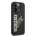 Carcasa Lacoste Silicone Head Crocodile compatibila cu iPhone 14 Pro Max, Negru 5 - lerato.ro