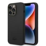 Carcasa Lacoste Silicone Plain compatibila cu iPhone 14 Pro Max, Negru 4 - lerato.ro