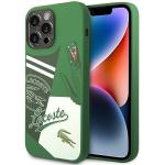 Carcasa Lacoste Silicone Patchwork compatibila cu iPhone 14 Pro Max, Verde 4 - lerato.ro