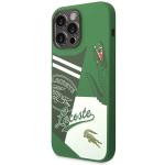 Carcasa Lacoste Silicone Patchwork compatibila cu iPhone 14 Pro Max, Verde 3 - lerato.ro