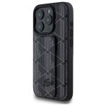 Carcasa Lacoste Grip Stand Mono compatibila cu iPhone 15 Pro, Negru 3 - lerato.ro