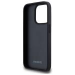 Carcasa Lacoste Grip Stand Mono compatibila cu iPhone 15 Pro, Negru 8 - lerato.ro