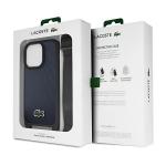 Carcasa Lacoste Iconic Petit Pique Crossbody compatibila cu iPhone 15 Pro, Navy Blue 8 - lerato.ro