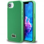 Carcasa Lacoste Iconic Petit Pique Woven Logo cu MagSafe compatibila cu iPhone 16e, Verde 4 - lerato.ro