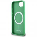 Carcasa Lacoste Iconic Petit Pique Woven Logo cu MagSafe compatibila cu iPhone 16e, Verde 8 - lerato.ro