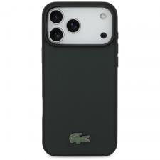 Carcasa Lacoste Petit Pique Lacquer Logo cu MagSafe compatibila cu iPhone 17 Pro Max, Dark Green