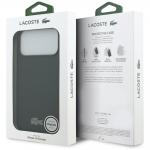 Carcasa Lacoste Petit Pique Lacquer Logo cu MagSafe compatibila cu iPhone 17 Pro Max, Dark Green 9 - lerato.ro