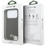 Carcasa Lacoste Iconic Petit Pique Woven Logo cu MagSafe compatibila cu iPhone 17 Pro, Negru 9 - lerato.ro