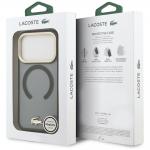 Carcasa Lacoste Shockproof Transparent Frosted Gold Logo cu MagSafe compatibila cu iPhone 17 Pro, Negru 9 - lerato.ro