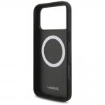 Carcasa Lacoste Iconic Petit Pique Woven Logo cu MagSafe compatibila cu iPhone 17 Pro Max, Negru 8 - lerato.ro