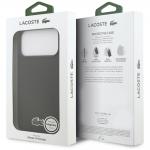 Carcasa Lacoste Iconic Petit Pique Woven Logo cu MagSafe compatibila cu iPhone 17 Pro Max, Negru 9 - lerato.ro
