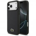 Carcasa Lacoste Iconic Petit Pique Woven Logo cu MagSafe compatibila cu iPhone 17 Pro Max, Navy Blue 4 - lerato.ro