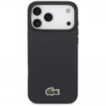 Carcasa Lacoste Iconic Petit Pique Woven Logo cu MagSafe compatibila cu iPhone 17 Pro Max, Navy Blue 2 - lerato.ro