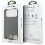 Carcasa Lacoste Iconic Petit Pique Woven Logo cu MagSafe compatibila cu iPhone 17 Pro Max, Navy Blue 9 - lerato.ro
