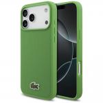 Carcasa Lacoste Iconic Petit Pique Woven Logo cu MagSafe compatibila cu iPhone 17 Pro Max, Verde 4 - lerato.ro