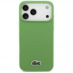 Carcasa Lacoste Iconic Petit Pique Woven Logo cu MagSafe compatibila cu iPhone 17 Pro Max, Verde 2 - lerato.ro