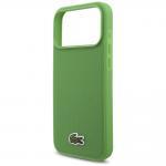 Carcasa Lacoste Iconic Petit Pique Woven Logo cu MagSafe compatibila cu iPhone 17 Pro Max, Verde 7 - lerato.ro