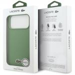 Carcasa Lacoste Iconic Petit Pique Woven Logo cu MagSafe compatibila cu iPhone 17 Pro Max, Verde 9 - lerato.ro