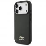 Carcasa Lacoste Iconic Petit Pique Woven Logo cu MagSafe compatibila cu iPhone 17 Pro, Dark Green 3 - lerato.ro