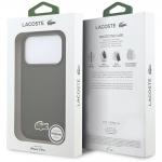 Carcasa Lacoste Iconic Petit Pique Woven Logo cu MagSafe compatibila cu iPhone 17 Pro, Dark Green 9 - lerato.ro