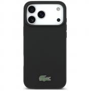 Carcasa Lacoste Petit Pique Lacquer Logo cu MagSafe compatibila cu iPhone 17 Pro Max, Negru