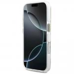 Carcasa Lacoste Shockproof Transparent Frosted Gold Logo cu MagSafe compatibila cu iPhone 17 Pro, Alb 6 - lerato.ro