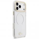 Carcasa Lacoste Shockproof Transparent Frosted Gold Logo cu MagSafe compatibila cu iPhone 17 Pro Max, Alb 5 - lerato.ro