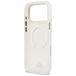 Carcasa Lacoste Shockproof Transparent Frosted Gold Logo cu MagSafe compatibila cu iPhone 17 Pro Max, Alb 8 - lerato.ro