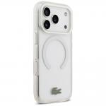 Carcasa Lacoste Shockproof Transparent Frosted cu MagSafe compatibila cu iPhone 17 Pro, Alb 5 - lerato.ro