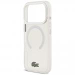 Carcasa Lacoste Shockproof Transparent Frosted cu MagSafe compatibila cu iPhone 17 Pro, Alb 7 - lerato.ro