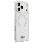 Carcasa Lacoste Shockproof Transparent Frosted cu MagSafe compatibila cu iPhone 17 Pro Max, Alb 5 - lerato.ro