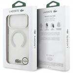 Carcasa Lacoste Shockproof Transparent Frosted cu MagSafe compatibila cu iPhone 17 Pro Max, Alb 9 - lerato.ro