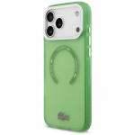 Carcasa Lacoste Shockproof Transparent Frosted cu MagSafe compatibila cu iPhone 17 Pro Max, Verde 3 - lerato.ro