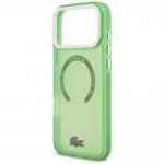 Carcasa Lacoste Shockproof Transparent Frosted cu MagSafe compatibila cu iPhone 17 Pro Max, Verde 7 - lerato.ro