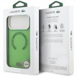 Carcasa Lacoste Shockproof Transparent Frosted cu MagSafe compatibila cu iPhone 17 Pro Max, Verde 9 - lerato.ro