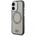 Carcasa Lacoste Shockproof Transparent Frosted cu MagSafe compatibila cu iPhone 17, Gri 3 - lerato.ro