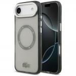 Carcasa Lacoste Shockproof Transparent Frosted cu MagSafe compatibila cu iPhone 17 Air, Gri 4 - lerato.ro