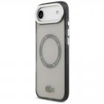 Carcasa Lacoste Shockproof Transparent Frosted cu MagSafe compatibila cu iPhone 17 Air, Gri 3 - lerato.ro