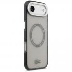 Carcasa Lacoste Shockproof Transparent Frosted cu MagSafe compatibila cu iPhone 17 Air, Gri 5 - lerato.ro