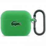 Carcasa Lacoste Silicone Croc Logo compatibila cu Apple AirPods Pro 3, Verde 2 - lerato.ro