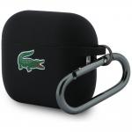 Carcasa Lacoste Silicone Croc Logo compatibila cu Apple AirPods Pro 3, Negru 4 - lerato.ro
