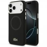 Carcasa Lacoste Silicone Metal Logo cu MagSafe compatibila cu iPhone 17 Pro Max, Negru 4 - lerato.ro