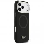 Carcasa Lacoste Silicone Metal Logo cu MagSafe compatibila cu iPhone 17 Pro Max, Negru 5 - lerato.ro