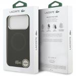 Carcasa Lacoste Silicone Metal Logo cu MagSafe compatibila cu iPhone 17 Pro Max, Negru 9 - lerato.ro
