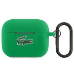 Carcasa Lacoste Silicone Croc Logo compatibila cu Apple AirPods Pro 2, Verde 2 - lerato.ro